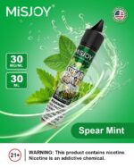 misjoy premium salt nicotine 30mg 30mg liquid usa brand spear mint