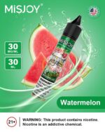 misjoy premium salt nicotine 30mg 30mg liquid usa brand watermelon