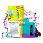nasty bar 1200 puffs 20mg nicotine none rechargeable vape grape ice