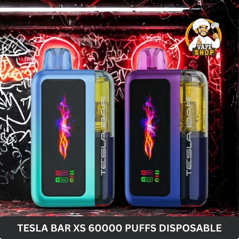 tesla bar xs 60000 puffs disposable vape 50mg in the uae
