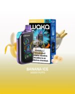 waka blast 50000 puffs disposable vape 50mg in the uae banana ice 3