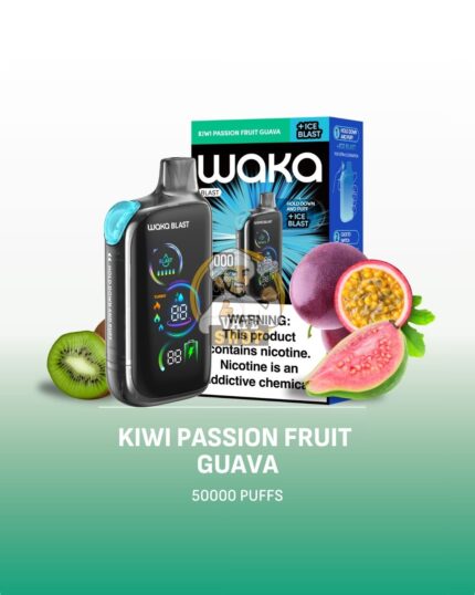 waka blast 50000 puffs disposable vape 50mg in the uae klwl passion fruit guava 3