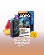 waka blast 50000 puffs disposable vape 50mg in the uae mango peach watermelon 3