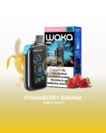 waka blast 50000 puffs disposable vape 50mg in the uae strawberry banana 3