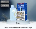 waka nova 12000 puffs 18mg disposable vape grape 3