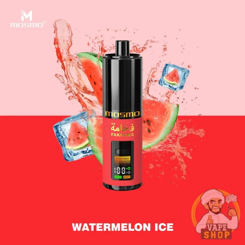 mosmo fakhama 60k disposable vape kit and prefilled pod in dubai uae watermelon ice 1