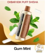 oxbar shisha 60k nicotine gum mint 1