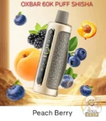 oxbar shisha 60k nicotine peach berry 1