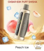 oxbar shisha 60k nicotine peach ice 1