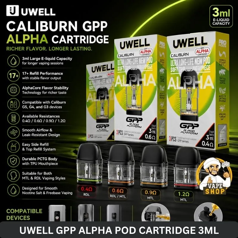 uwell gpp alpha pod cartridge 3ml in uae