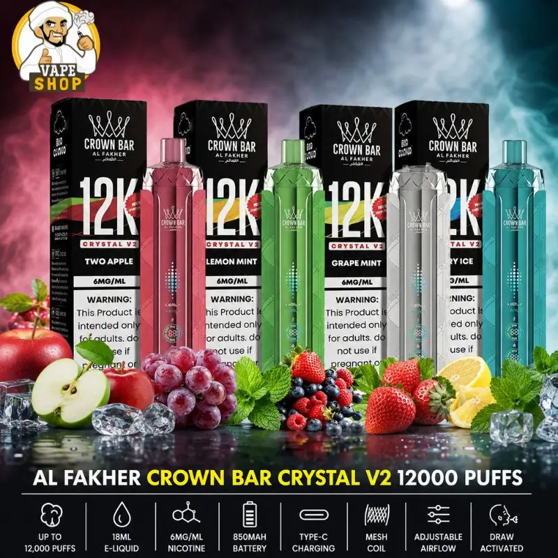Al-Fakher-Crown-Bar-12K-Crystal-V2-Disposable-Vape-12000-Puffs-in-UAE