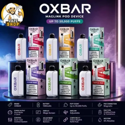 OXBAR-Maglink-50000-Puffs-Disposable-Pod-Battery-In-UAE