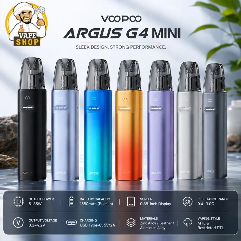 VOOPOO ARGUS G4 Pod Kit 35W 1650mAh in UAE VOOPOO-ARGUS-G4-Pod-Kit-35W-1650mAh-in-UAE