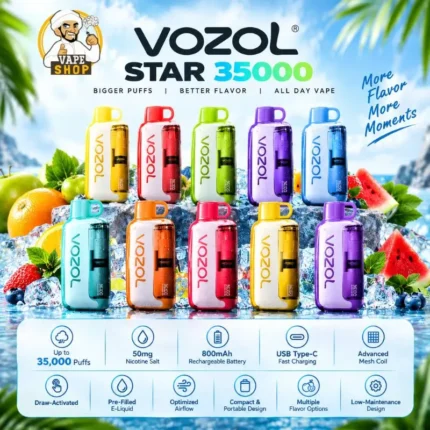 Vozol-Star-35000-Puffs-50mg-Nicotine-Disposable-Vape