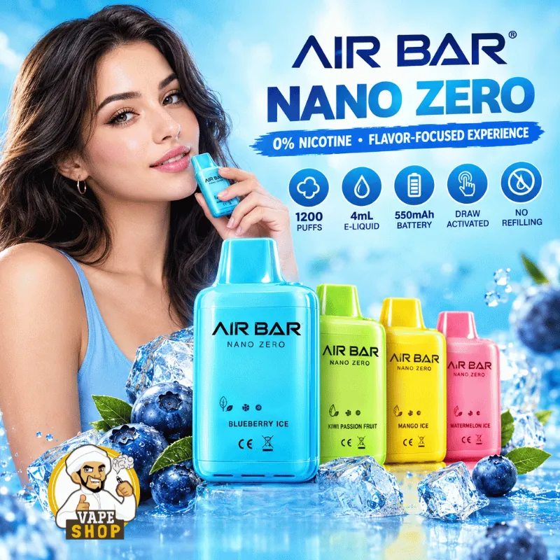 airbar-nano-0-zero-nicotine-1200-puffs-disposable-vape Airbar Nano 0% Zero Nicotine 1200 Puffs Disposable Vape - Image 1