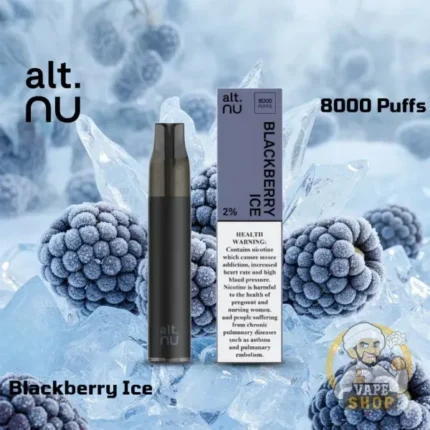 alt nu 8000 puffs disposable vape 20mg in dubai uae blackberry ice