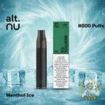 alt nu 8000 puffs disposable vape 20mg in dubai uae menthol ice