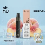 alt nu 8000 puffs disposable vape 20mg in dubai uae peach ice