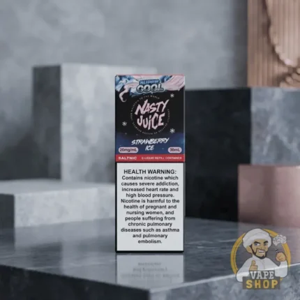 nasty juice saltnic liquid 20mg nicotine super cool strawberry ice