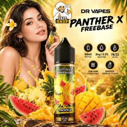 panther x series freebase 3mg nicotine 60ml vape juice