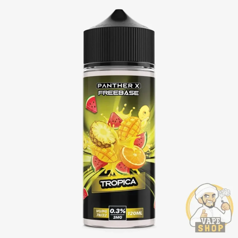 panther x series freebase 3mg nicotine vape juice tropica