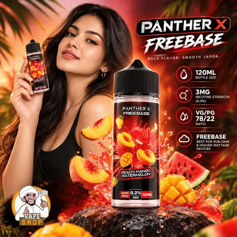 panther x series freebase 3mg nicotine vape juice