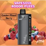 vape soul 40000 puffs 20mg nicotine disposable vape golden mixed berry