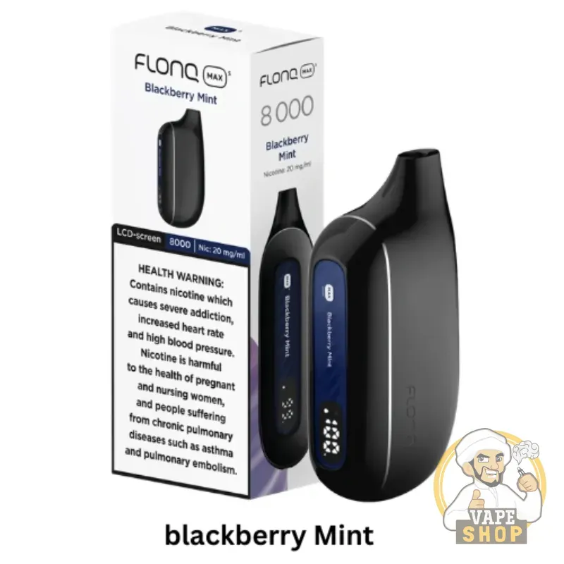 malaki flonq max s8000 puffs 20mg nicotine vape blackberry mint
