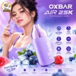 oxbar air 50mg nicotine 25000 puffs anti liquid leak and clear tank vape