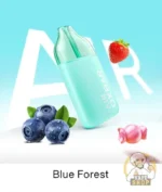 oxbar air 50mg nicotine 25000 puffs anti liquid leak and clear tank vape blue forest