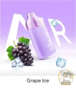 oxbar air 50mg nicotine 25000 puffs anti liquid leak and clear tank vape grape ice