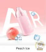 oxbar air 50mg nicotine 25000 puffs anti liquid leak and clear tank vape peach ice