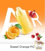 oxbar air 50mg nicotine 25000 puffs anti liquid leak and clear tank vape sweet orange pc