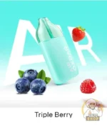 oxbar air 50mg nicotine 25000 puffs anti liquid leak and clear tank vape triple berry