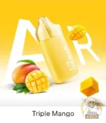 oxbar air 50mg nicotine 25000 puffs anti liquid leak and clear tank vape triple mango